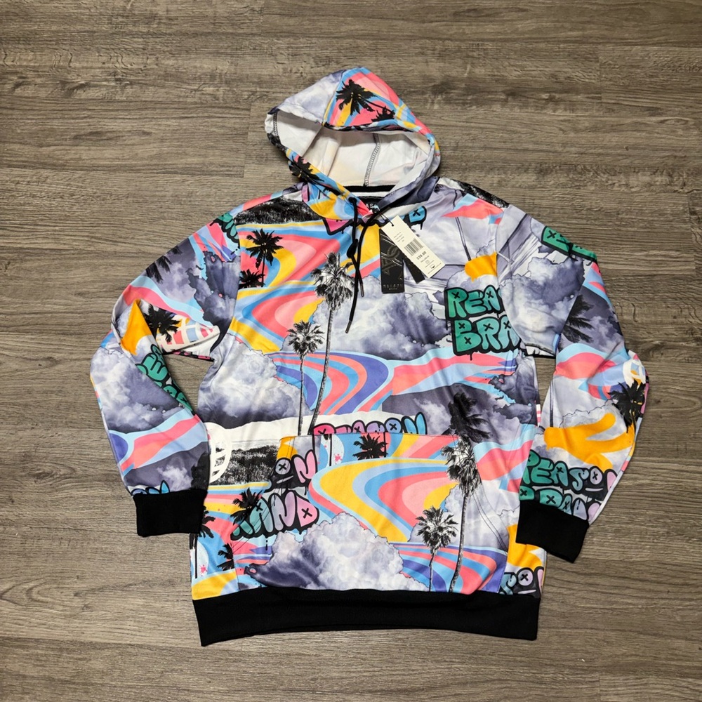 Reason Multicolor Graphic  Hoodie